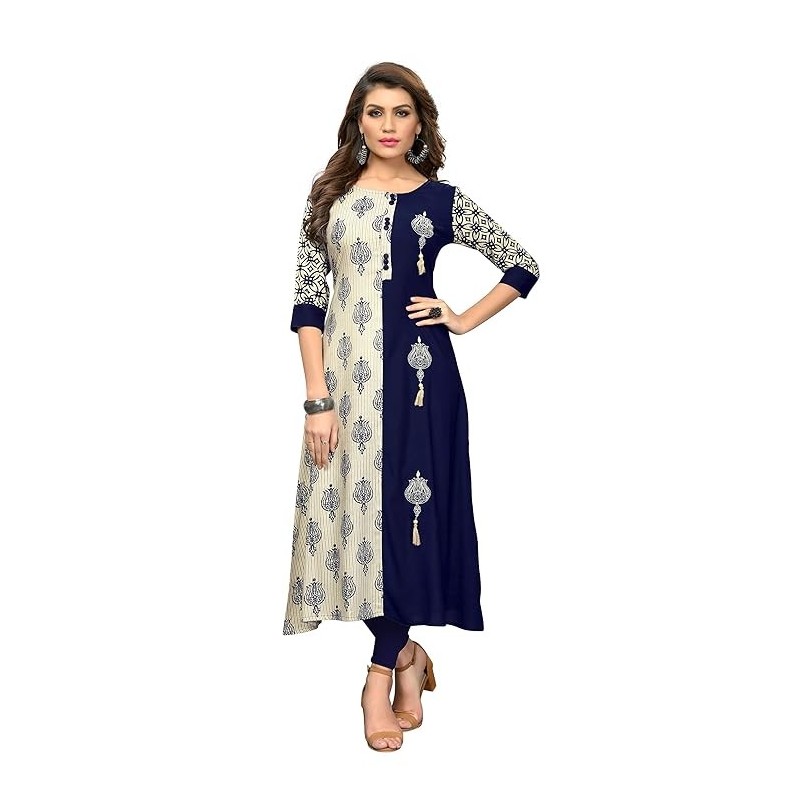Women's Rayon Straight Kurti