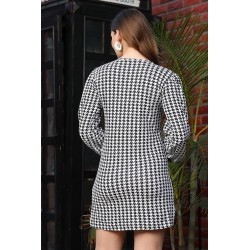 Women's Knitted Stretchable Soft Round Neck Full Sleeves Midi Bodycon Casual Western Dress for Women